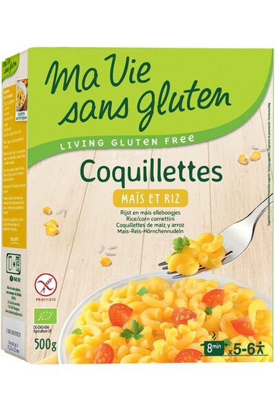 Ma vie sans Gluten إكيبيو كوكيتات عضوية خالية من الغلوتين من الذرة والأرز 500...