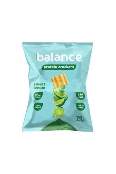 balance بسكويت البروتين - بنكهة الليمون الحلو، 15 جرام بروتين، مخبوز في الفرن...