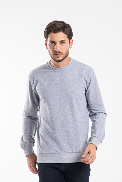 THE ONE Hanorac simplu cu mânecă lungă, cu gât crewneck, cu două fire, pentru...