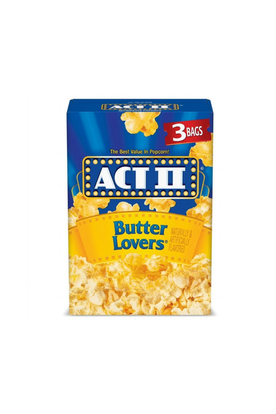 ACT II Butter Lovers Microwave Popcorn 234g