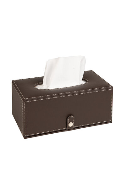 2K Premium Design Vegan Leather Tissue and Napkin Box Maxi Size Napkin Holder...