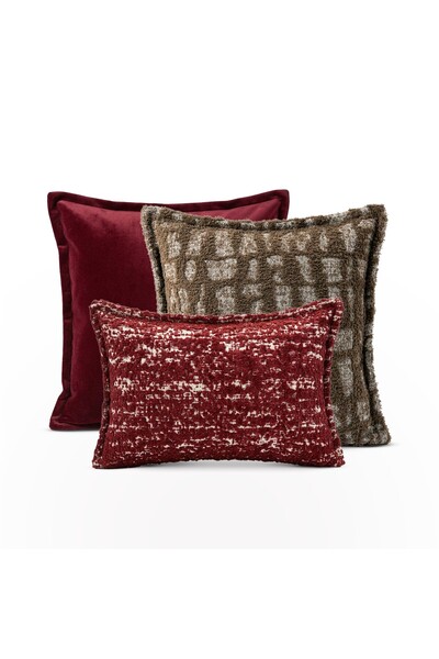 Lidoma Home "Maren & Trio" Dekoratif Kırlent Kılıfı Seti