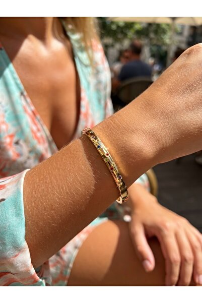 İNN JEWELLERY 316 L Çelik Kelepçe Bileklik Figürlü Renk Atmaz