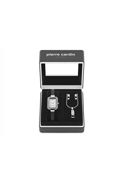 Pierre Cardin PCX6792L293 Σετ κολεξιόν κοσμημάτων με γυναικείο ρολόι σε ασημί...