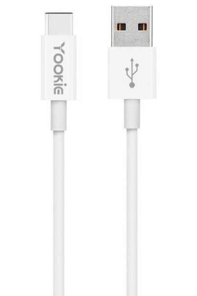 Yookie Καλώδιο USB CB1, Τύπου C, 3.0μ, λευκό