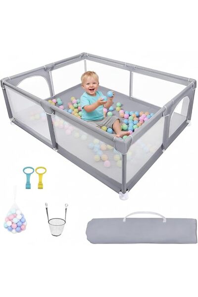 Bentifar Extra Large Baby Playpen 200×180cm for Babies and Toddlers, BPA-Free...
