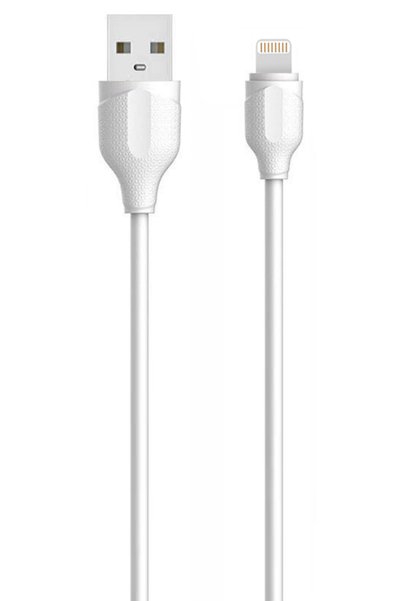 LDNIO Καλώδιο USB σε Lightning Λευκό 2μ LS372 (LD-LS372L)