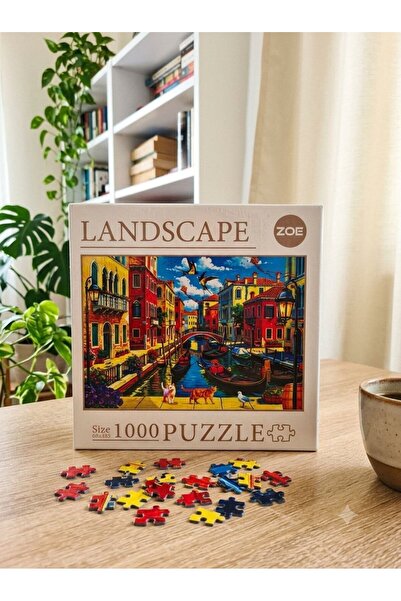 Zoe 1000 Parça Puzzle Landscape Venedik Gondolları / Gondolas of Venice