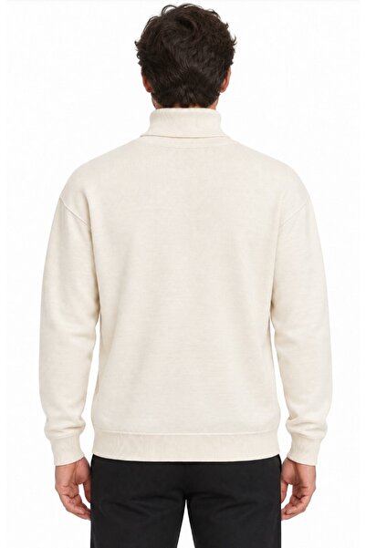Mavi M0720066 Boğazlı Kazak Erkek Sweatshirt BEJ