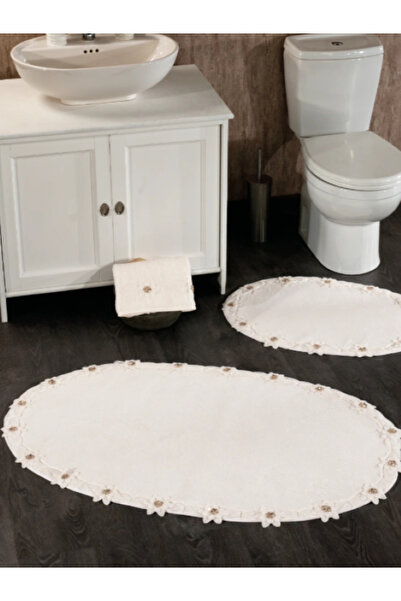 Asel Banyo Paspası 3 Parça - EKRU
