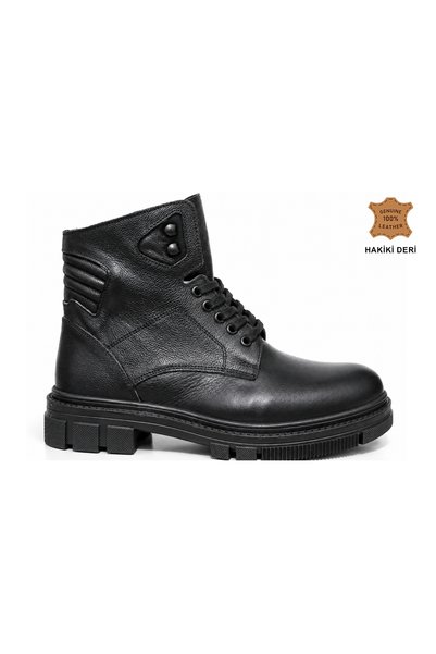 BETO Genuine Leather Cold-Proof Winter Men's Boots with Rubber Sole