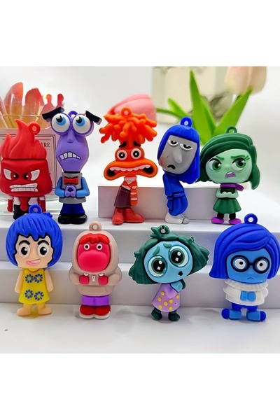 mtaha 9 قطع متنوعة مجموعة شخصيات العواطف من فيلم أنسايد أوت Inside Out من الس...