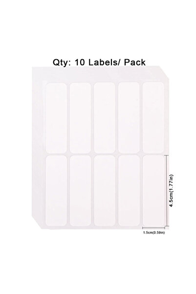 Choice 1.5x4.5cm 10 Labels No-Iron Labels Wash Writable Self Adhesive Clothin...