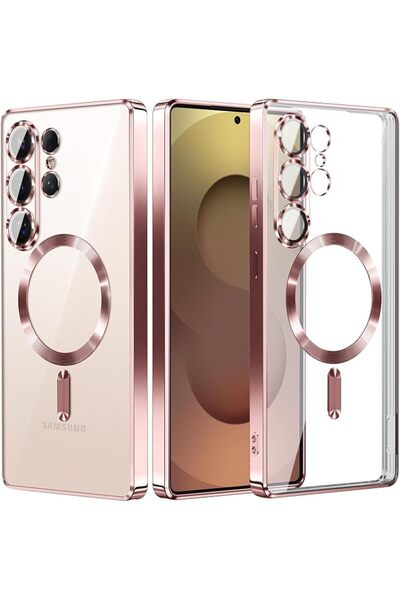 GBUFIYSN Magnetic Case for Samsung Galaxy S26 Ultra: Electroplated Pu Leather...