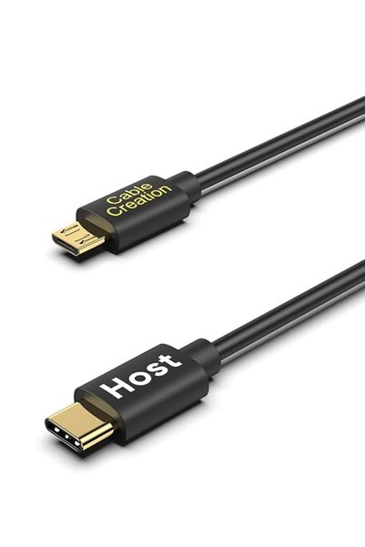 GENERAL كابل USB C إلى مايكرو USB من CableCreation بطول 3.3 قدم، كابل من النو...