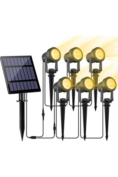 Choice مصباح LED يعمل بالطاقة الشمسية خارجي أبيض دافئ 3000K/6000K/RGB IP65 لل...