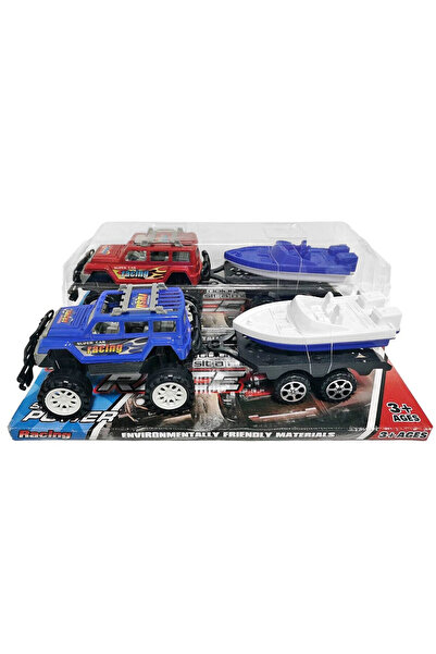ToyMarkt Τζιπ με Βάρκα Φριξιόν & Ελεύθερο Τροχό 39x12,5x12εκ. 902397