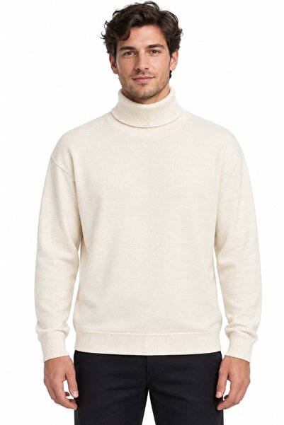 Mavi M0720066 Boğazlı Kazak Erkek Sweatshirt BEJ