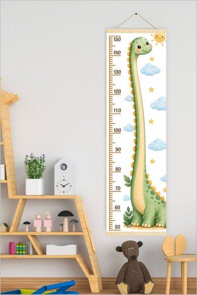 Piksel Grafik Μετρητής ύψους από καμβά με θέμα τους δεινόσαυρους - Μετρητής ύ...