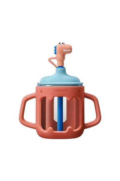 Baby Care Toby T-Rex Milk Cup 250 Ml, Heat Resistant Glass
