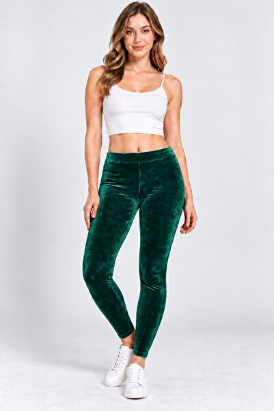 Altınay 2 Pieces Women's Velvet Lycra Long Tights