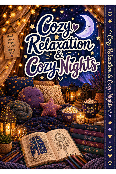 COZY RELAXATION Ζεστή Νύχτα. Ανακαλύψτε το νέο χαλαρωτικό βιβλίο ζωγραφικής α...