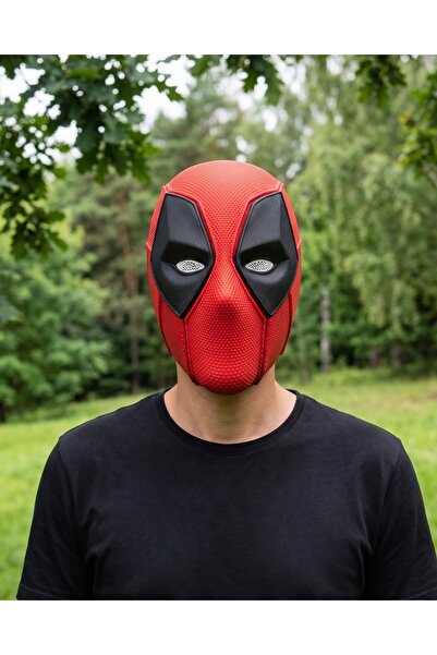 3DcraftTr Deadpool Maskesi Mıknatıslı - 3D Baskı Cosplay Tam Yüz Kostüm Akses...