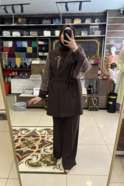 HÜMEYRA BUTİK Kolları Boncuklu Takım