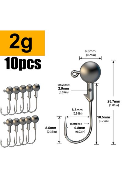 Choice 2g WODJYJ 1g 2g 3g 4g 5g 7g 8g 10g 14g 20g 28g jig head hook for fishi...