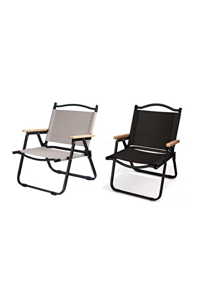 Generic 2 Pieces Outdoor Folding Chair with Armrest Camping Fishing Seat Port...