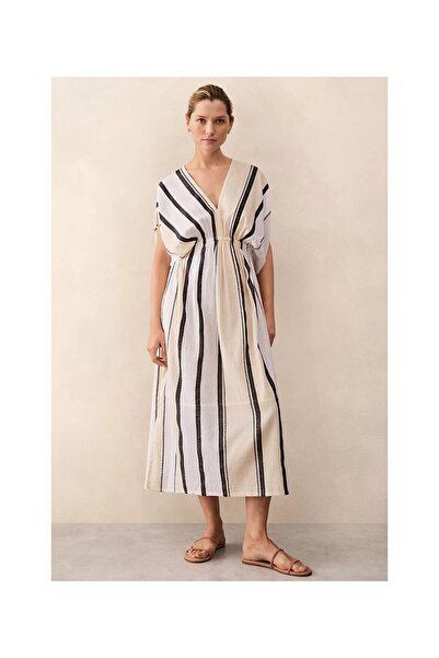 THE WHITE COMPANY Lemlem Leila Deep V-Neck Women's Maxi Dress
