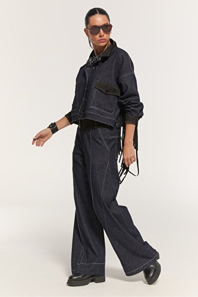 LAMANTE Püsküllü Denim Ceket