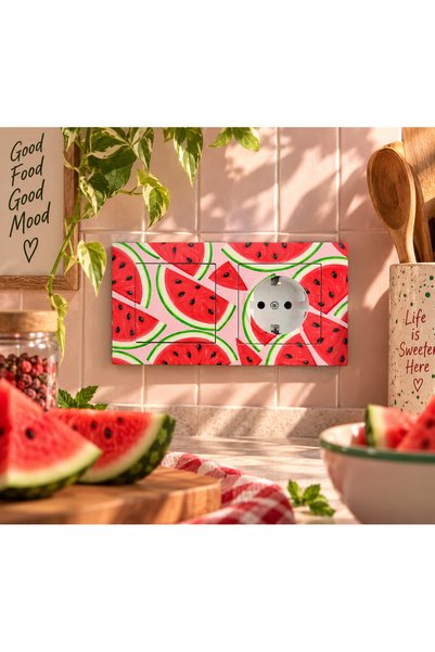 Vass Bros Dekoratif Elektrik Anahtarı ve Priz Seti Watermelon Crush – Hatice Duman Koleksiyonu