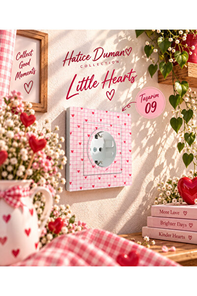 Vass Bros Dekoratif Tekli Priz Little Hearts – Hatice Duman Collection