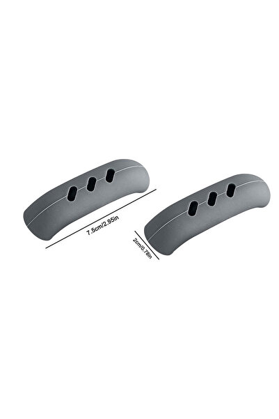Choice Gray 2Pcs Silicone Pan Handle Cover Heat Insulation Assist Handle Hold...