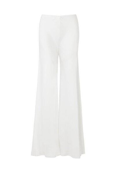 Norma Kamali Stylish Comfortable Wide Leg Pants