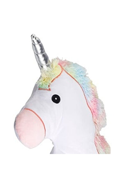 OEM Decorative Pillow in the Shape of a White Unicorn with a Colorful Mane 33...