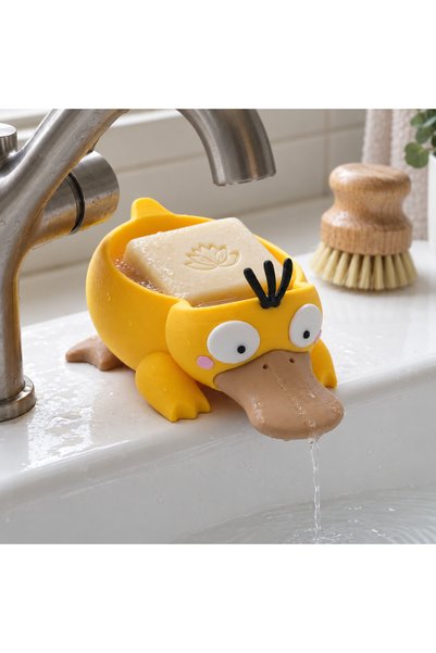 plicolayer Duck Figured Soap Holder Decorative Bathroom and Kitchen Soap Organizer