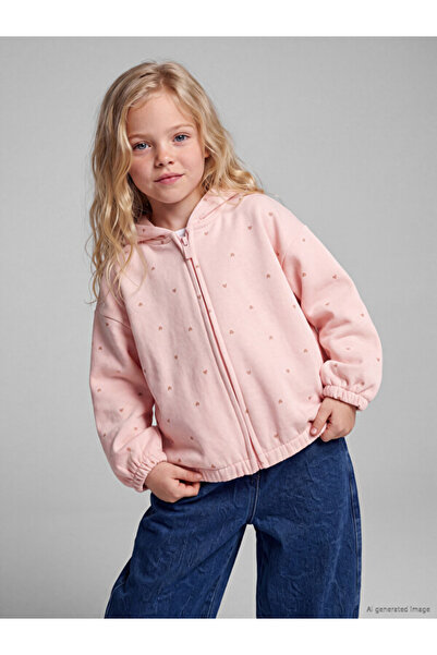 LC Waikiki Rmz Gi̇yi̇m Farkiyla Hooded Girls' Sweatshirt