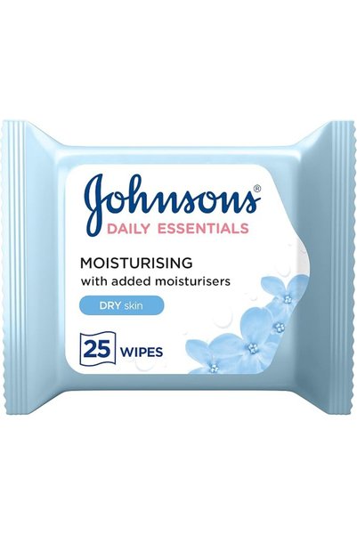 Johnson & Johnson مناديل جونسون لتنظيف الوجه، أساسيات يومية لإزالة المكياج، م...
