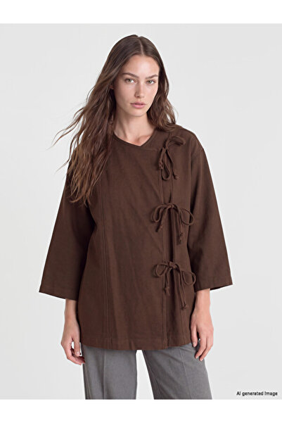 LC Waikiki I Double-Breasted Roba Collar Women's Kimono from Freezen Store