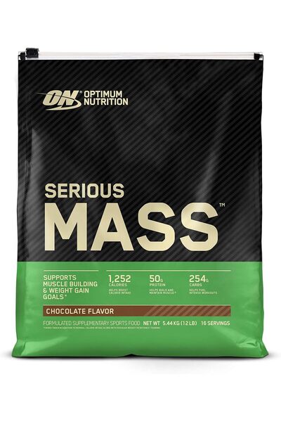 Optimum Nutrition مسحوق زيادة الوزن عالي البروتين (سيريوس ماس) مع الكرياتين و...