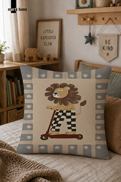 Marte Home غطاء كيرلينت للأطفال مطبوع رقميًا بألوان متعددة مقاس 43x43 سم