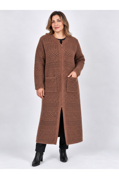 OKUTAN Cardigan Angora Pardesü