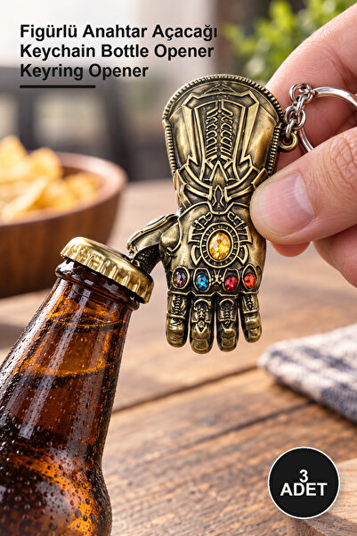 Yenilig 3 Pieces of Thanos Hand Keychain Opener – Figured Key Opener Keychain...