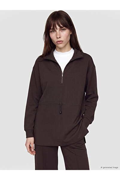 LC Waikiki I Dik Roba Collar Loose Fit Women's Sweatshirt Tunic from Freezen ...