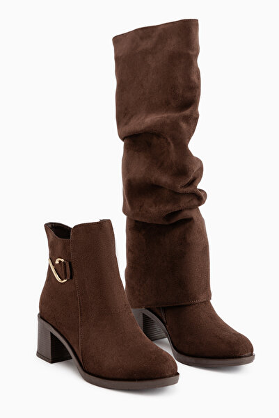 Limoya Natalia Brown Suede Bellows Women's Boots - Boots