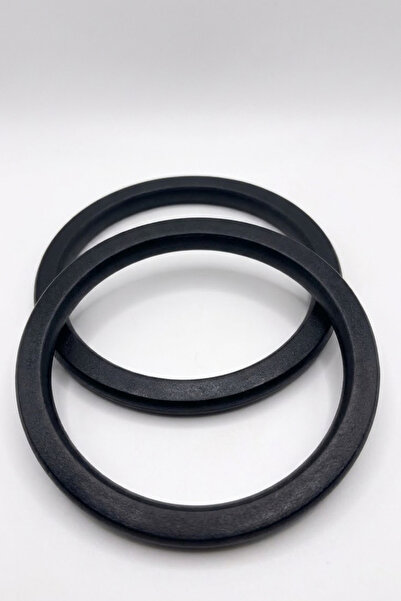 hobi dünyası evim Wooden Ring Model Bag Handle 13.5 cm - Black