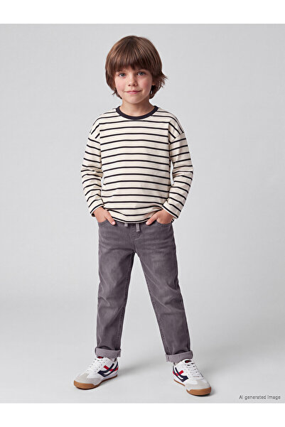 LC Waikiki Alita City Farkıyla Lcw Kids Gray Denim Straight Standard & Regula...