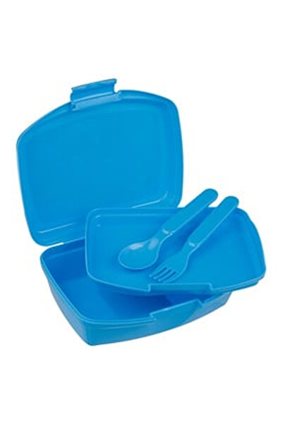 OEM Plastic blue gamer pot, tray and children's cups - 550ml